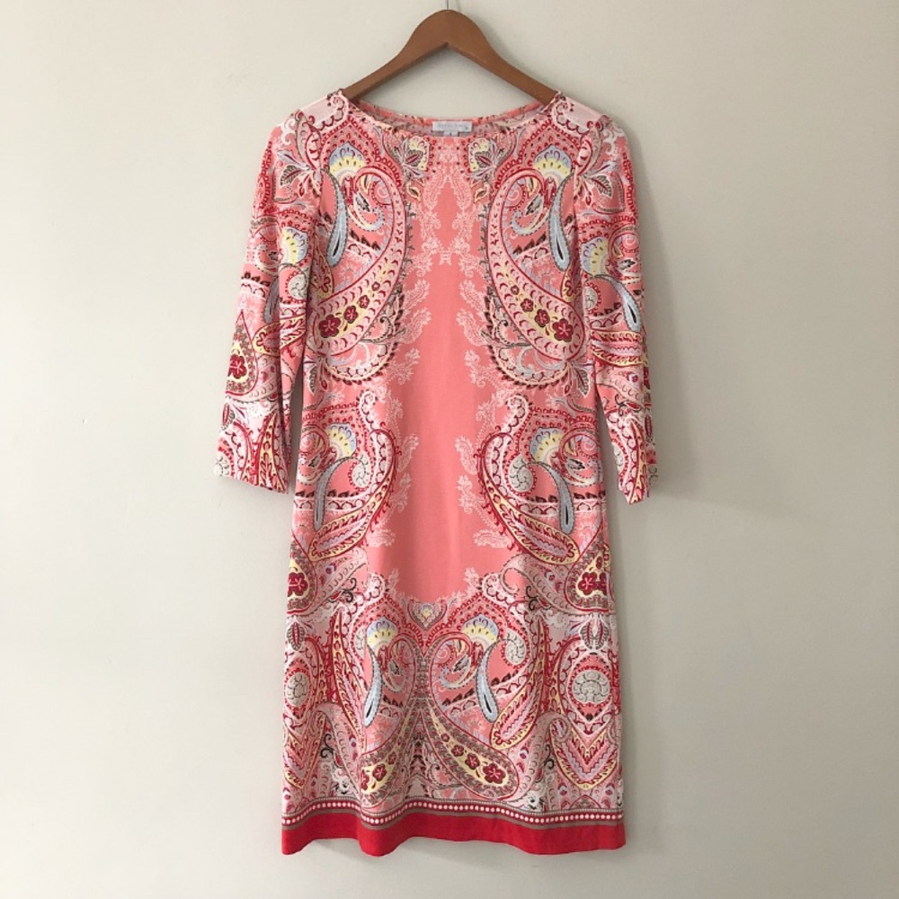 🆕London Times Paisley 3/4 Sleeve Sheath Dress